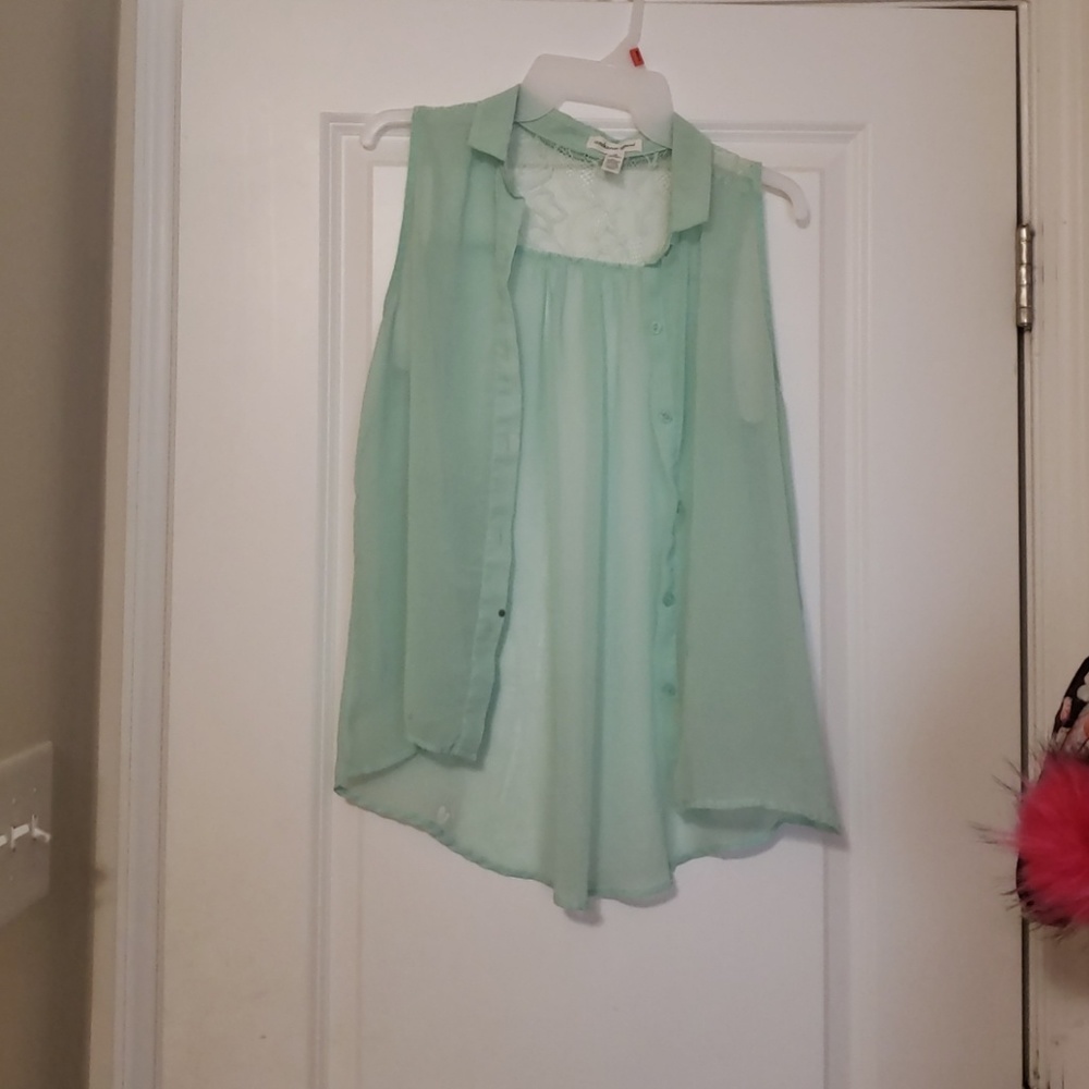 Button up tank top
